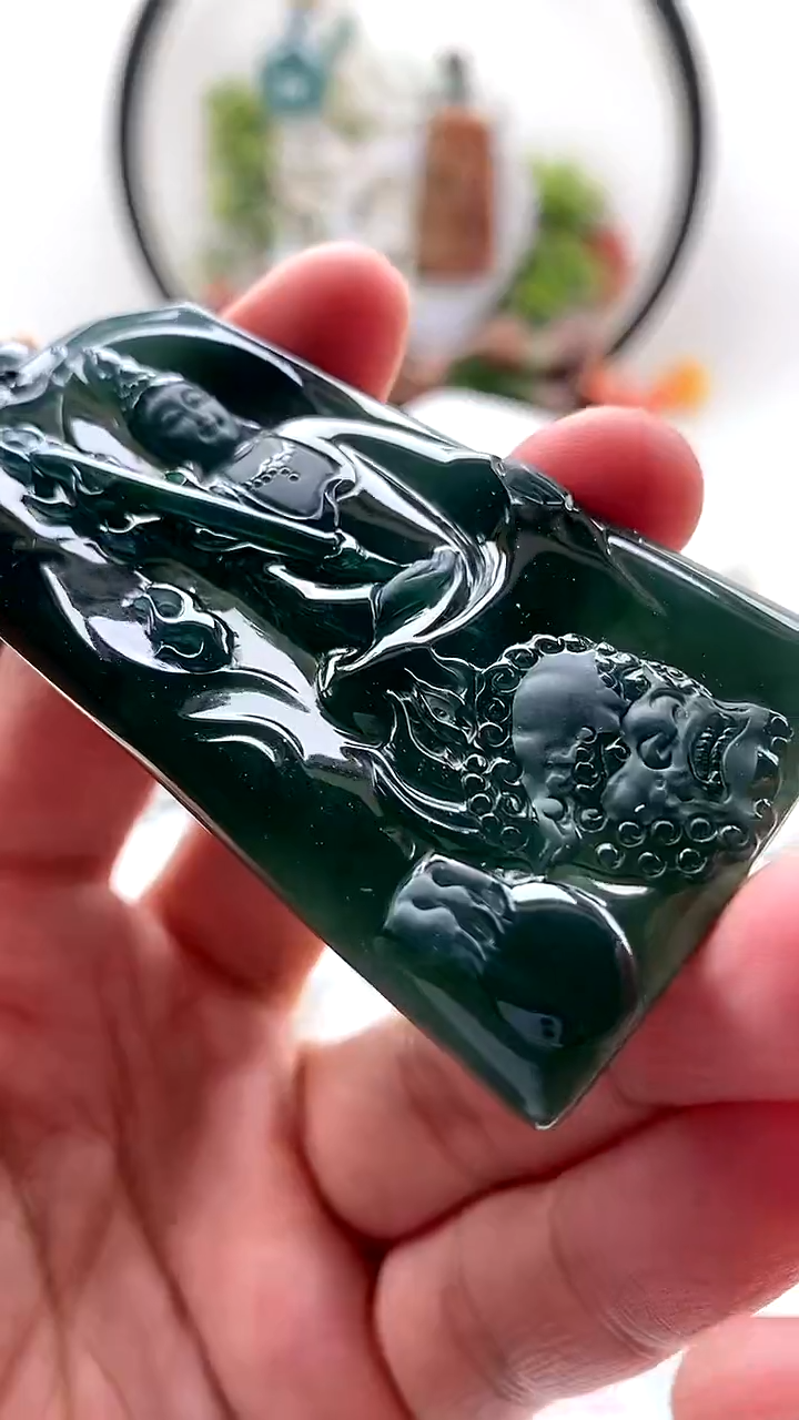 颈饰未镶嵌翡翠文殊