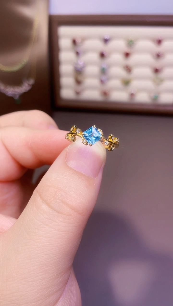 【闪购商品】锆石戒指银S925镶嵌一枚