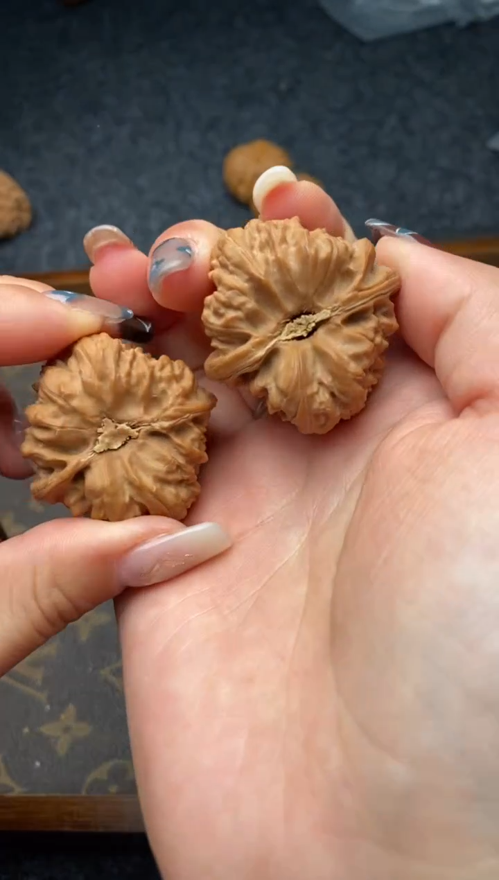 把件文玩核桃B15号37尺凹底