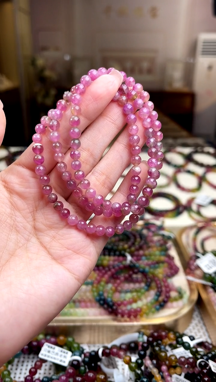 【闪购商品】碧玺/未镶嵌5mm+碧玺多圈多样性发货