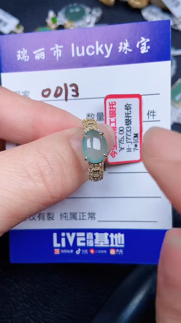 颈饰银S925镶嵌翡翠0013