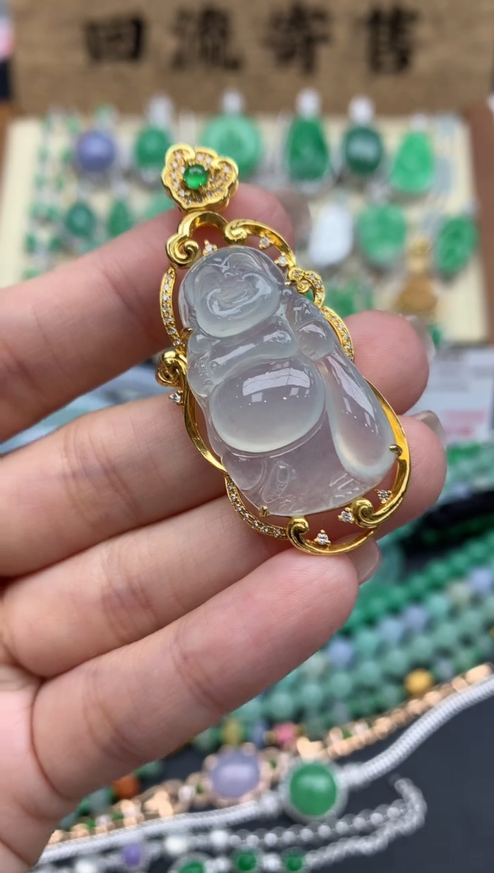 【闪购商品】翡翠颈饰18K金镶嵌272-中国好珍宝