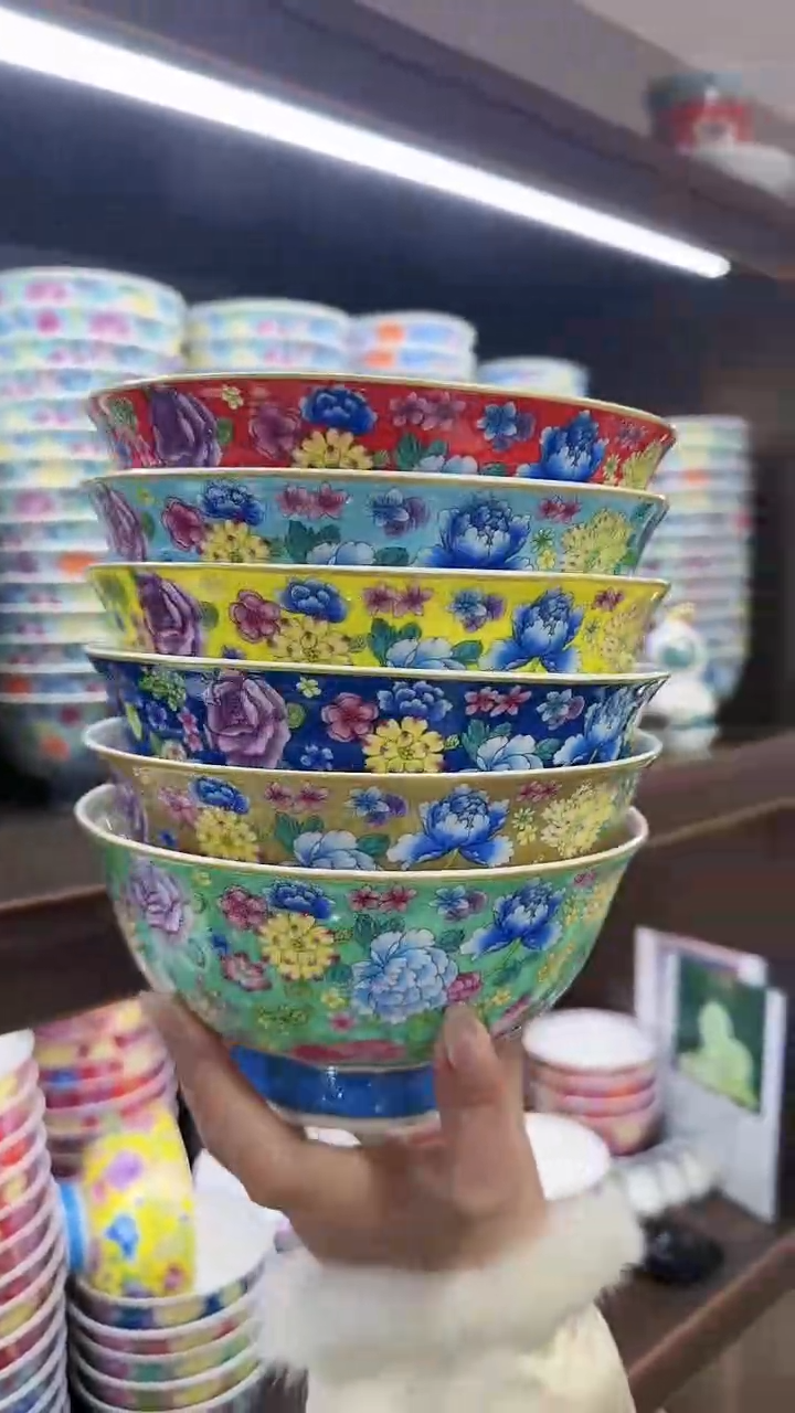 【闪购商品】瓷片6英寸面碗6个景德镇陶瓷