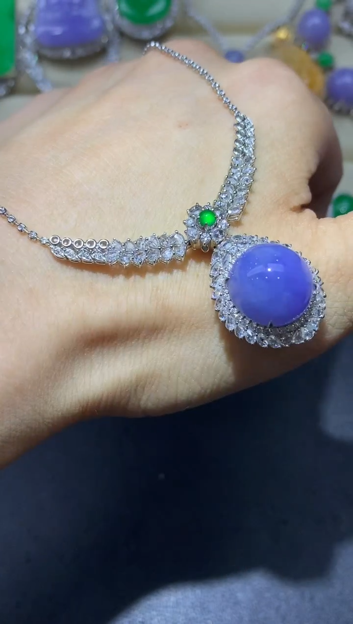 【闪购商品】翡翠颈饰18K金镶嵌650-中国好珍宝