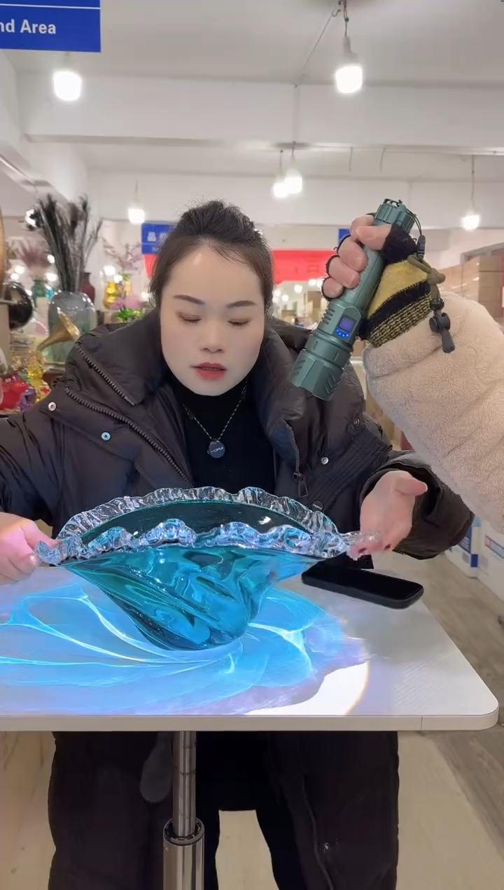 【闪购商品】无铅玻璃甄选花器-s-早