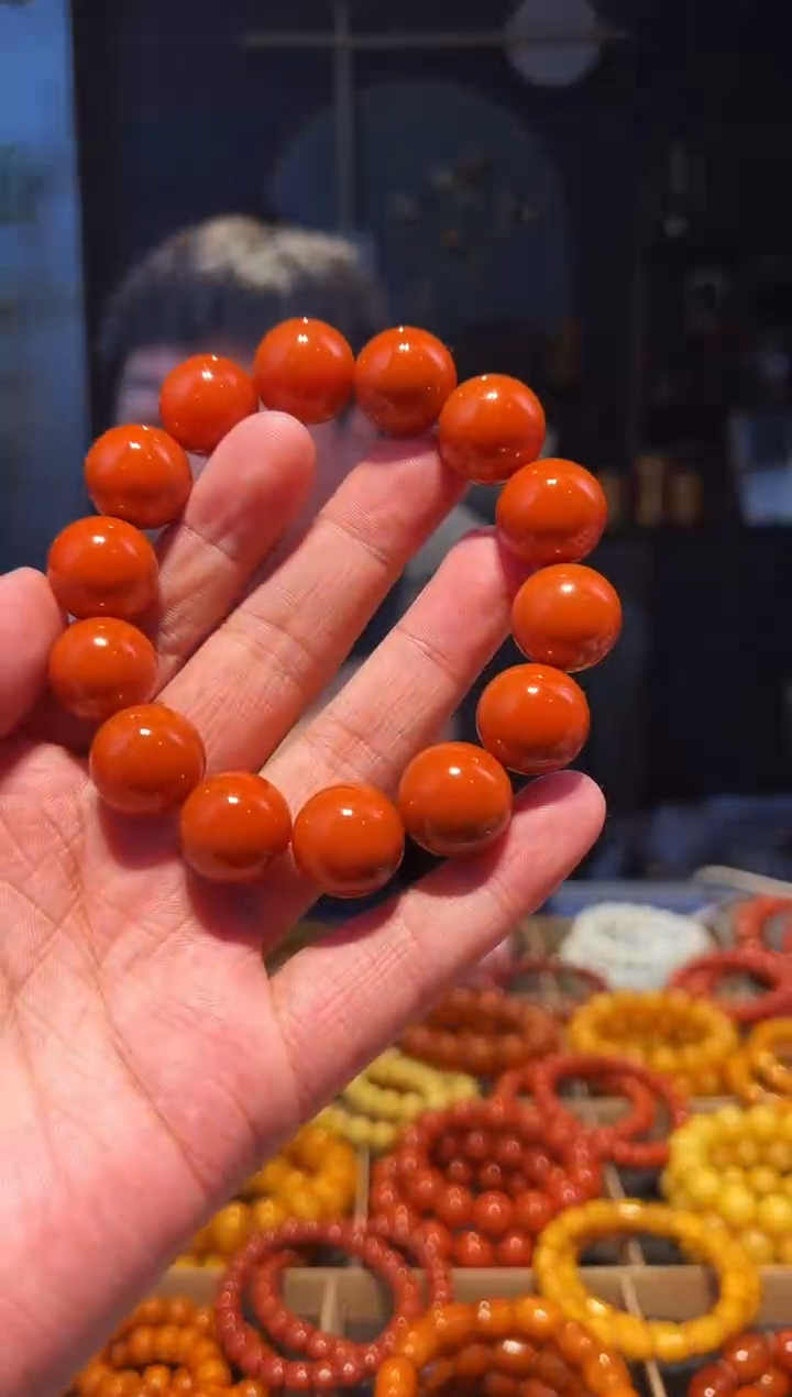 未镶嵌手链南红玛瑙17+单圈