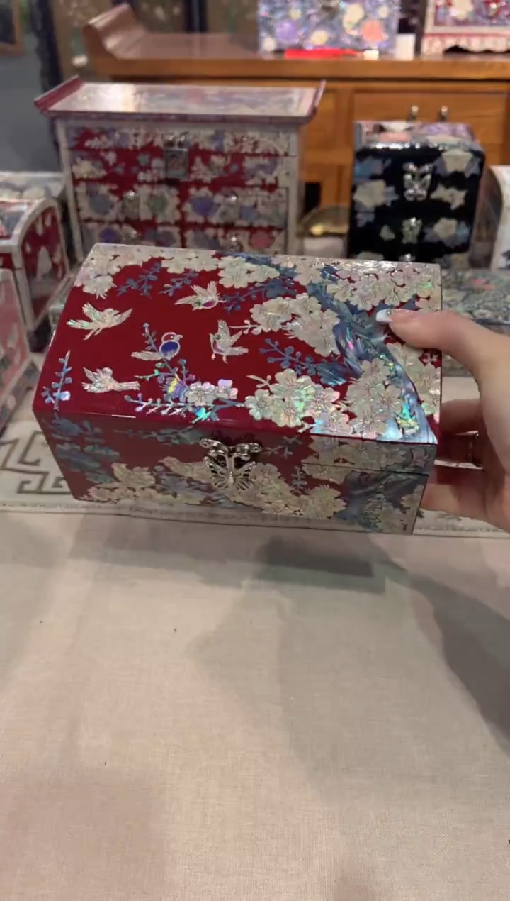 【闪购商品】按扣全贝底.弘贝雅螺钿漆器文化馆