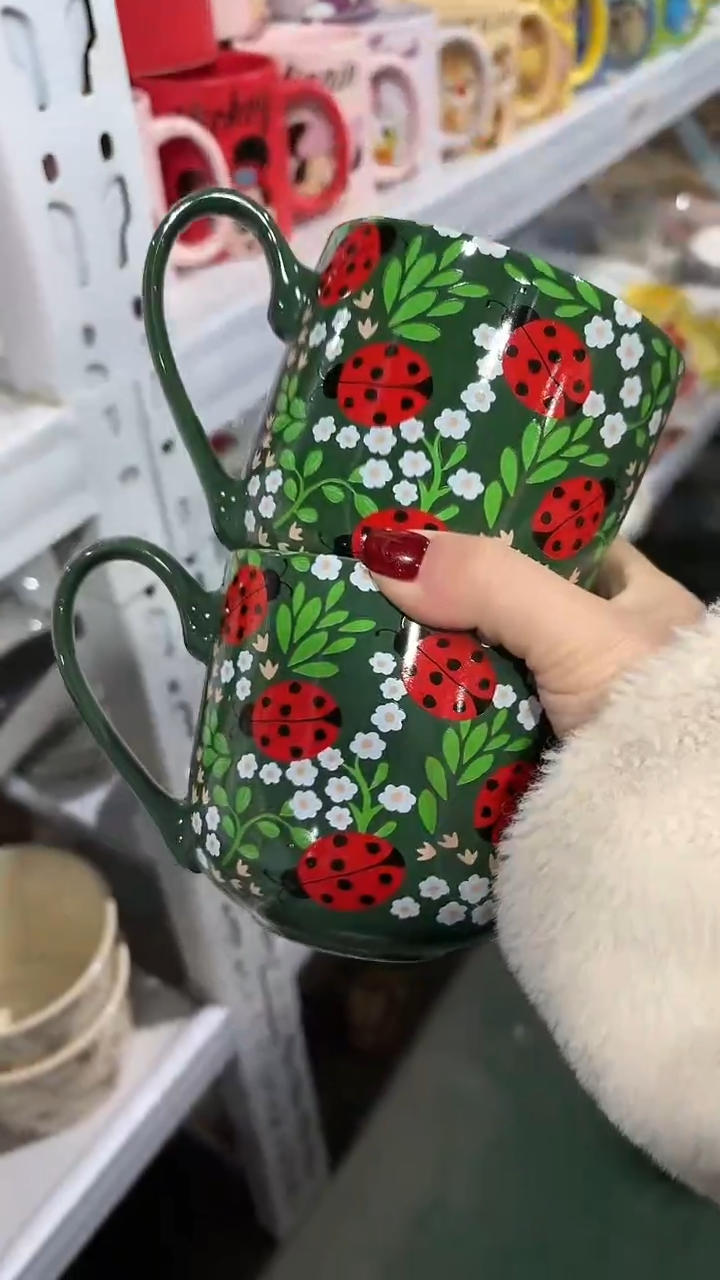 陶瓷手柄款家湖高温陶瓷杯 微瑕