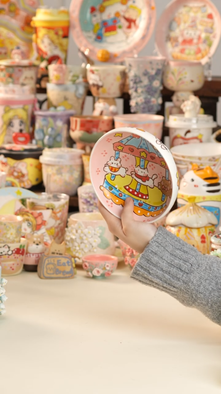 其他陶景德镇釉下彩手绘设计师款陶瓷