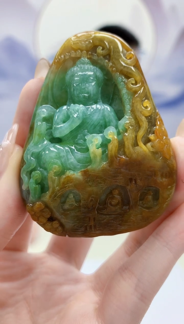 定制翡翠未镶嵌5028jw-毛货挂件89