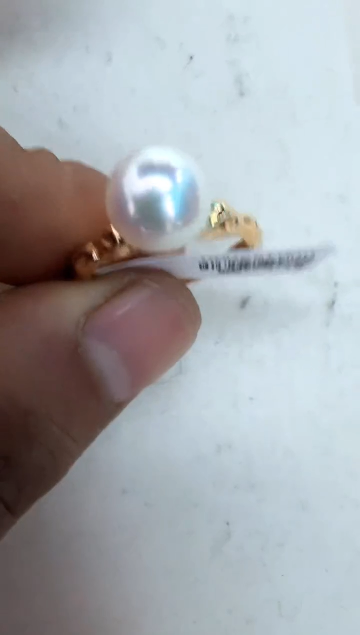 【闪购商品】海水珍珠戒指银S925镶嵌戒指