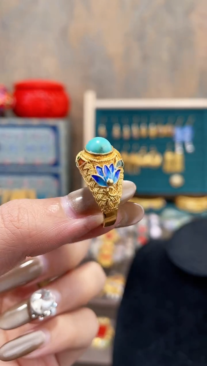 【闪购商品】非遗花丝镶嵌戒指