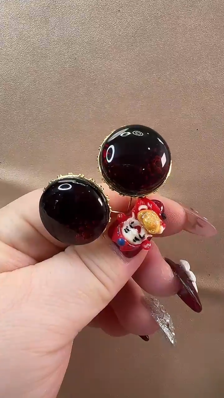 【闪购商品】琥珀耳饰未镶嵌耳环