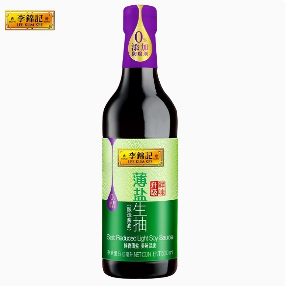 李锦记薄盐生抽500ml