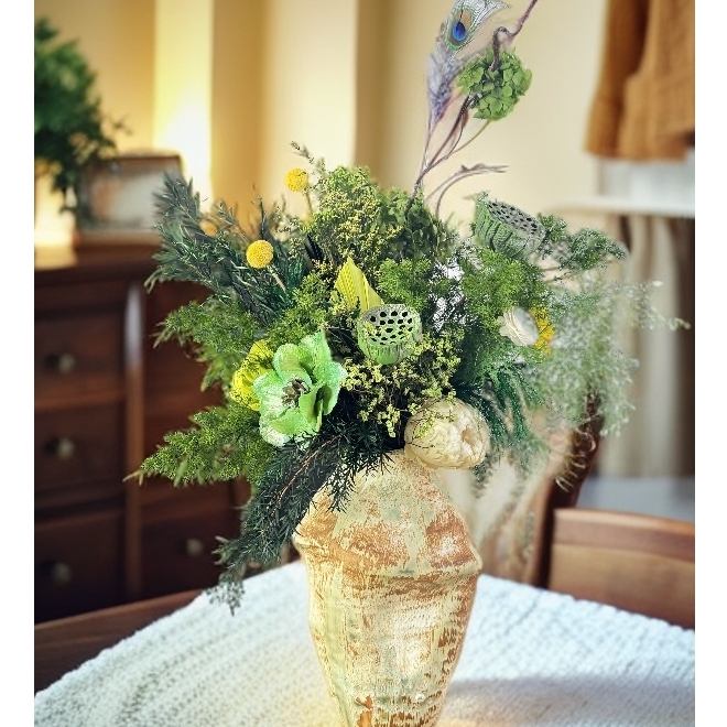 【青莲】成品高级家居永生花永生圣诞鲜花花束圣诞鲜花花束餐桌摆件