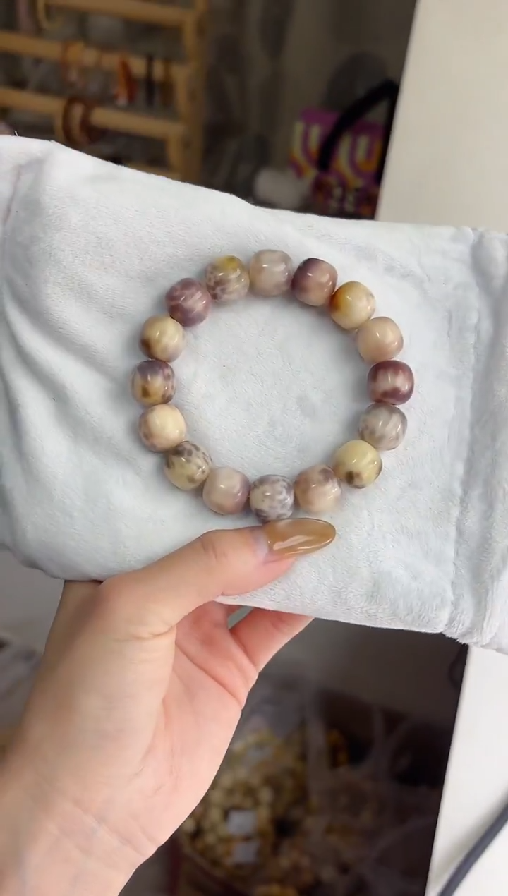 手串菩提根/象牙果沐p03紫美人干磨桶珠13*14mm手串