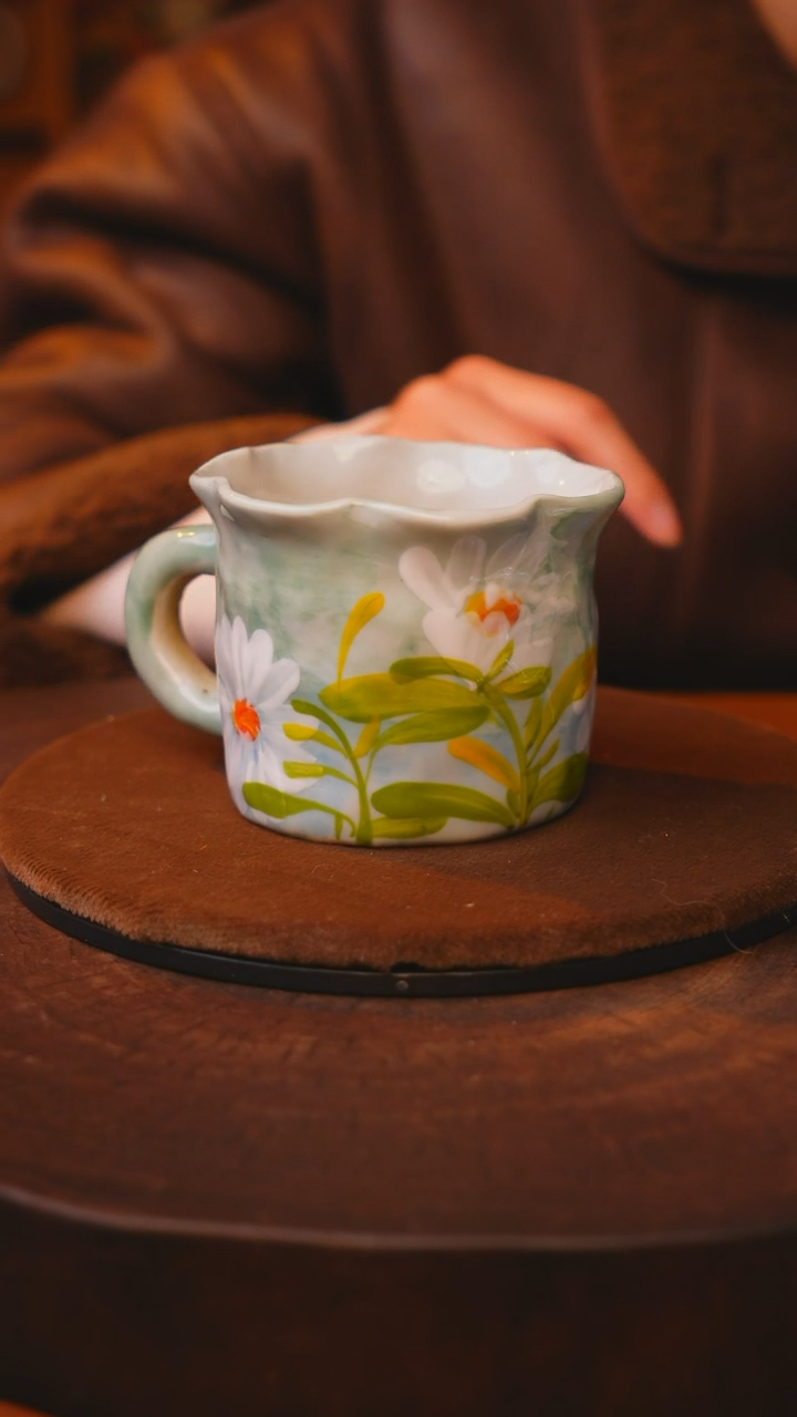 【闪购商品】瓷片景德镇手绘瓷器高温釉下彩---