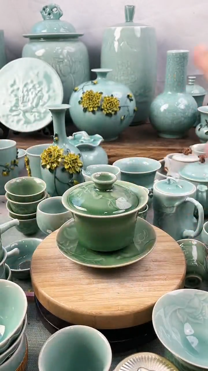 【闪购商品】特价 微瑕 慧仙青瓷