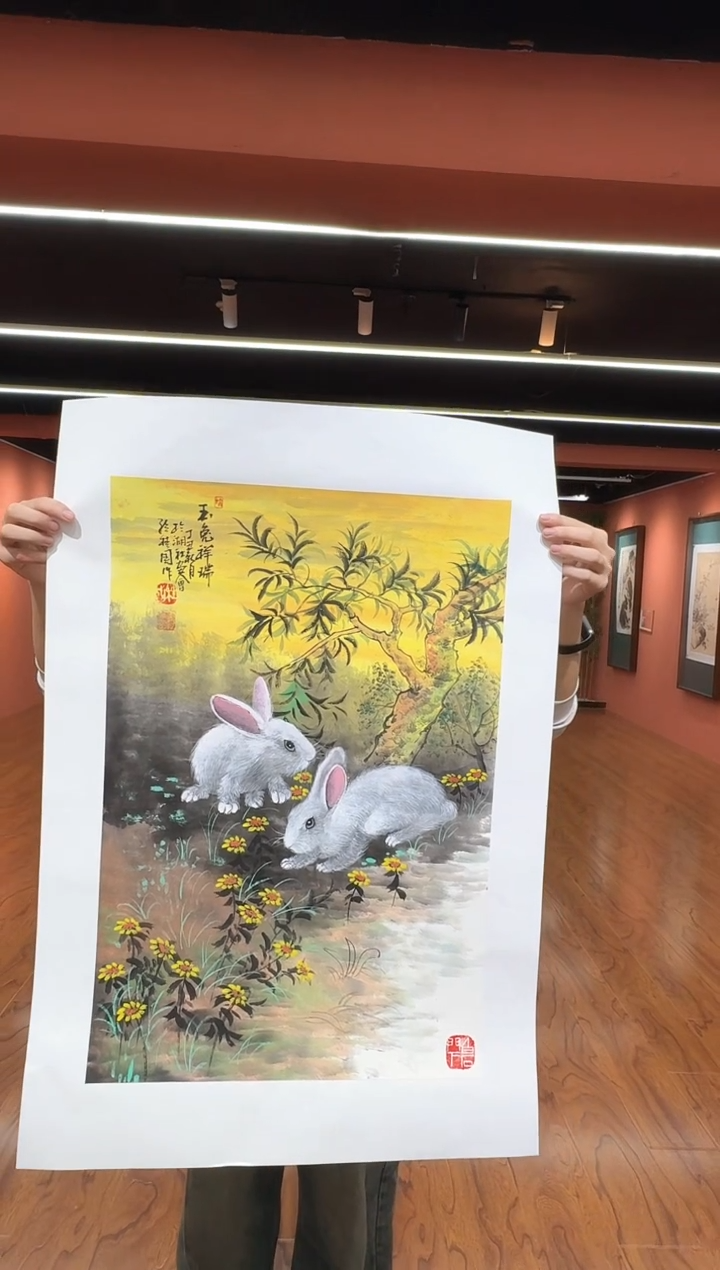 国画孙桂国老师作品，带合影证书21-7