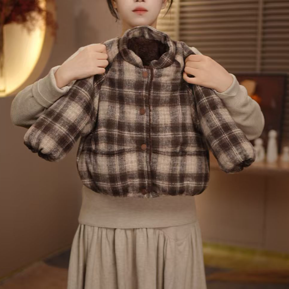 2026款儿童民族风加绒加棉外套卡通休闲两面穿秋冬保暖外套25Y353