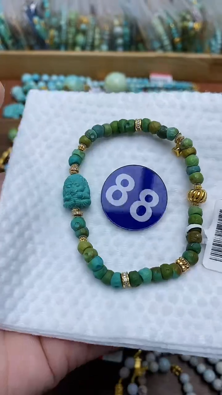 【闪购商品】绿松石手链银S925镶嵌88