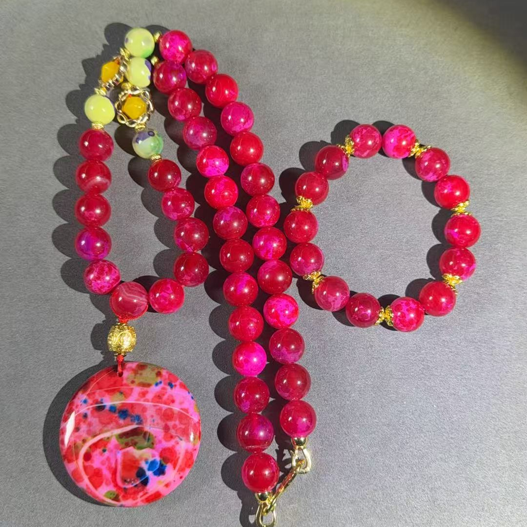 【小刘珠宝】 【小刘珠宝】 龙血髓项链 珍藏款06