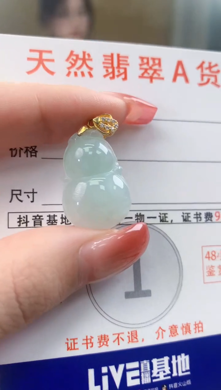 颈饰未镶嵌翡翠天然A货翡翠挂件