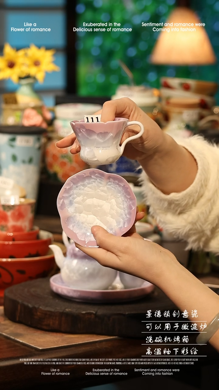 陶瓷景德镇高温釉下彩手工手绘款式@A1116@