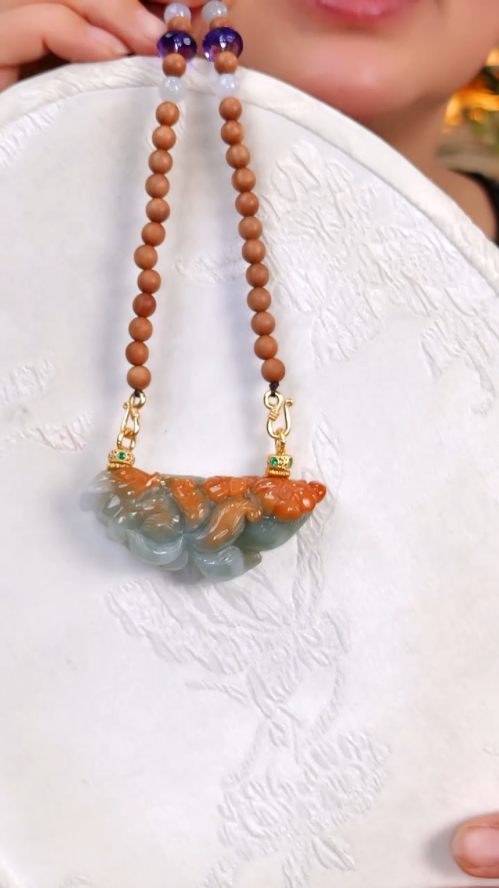 颈饰未镶嵌翡翠国风