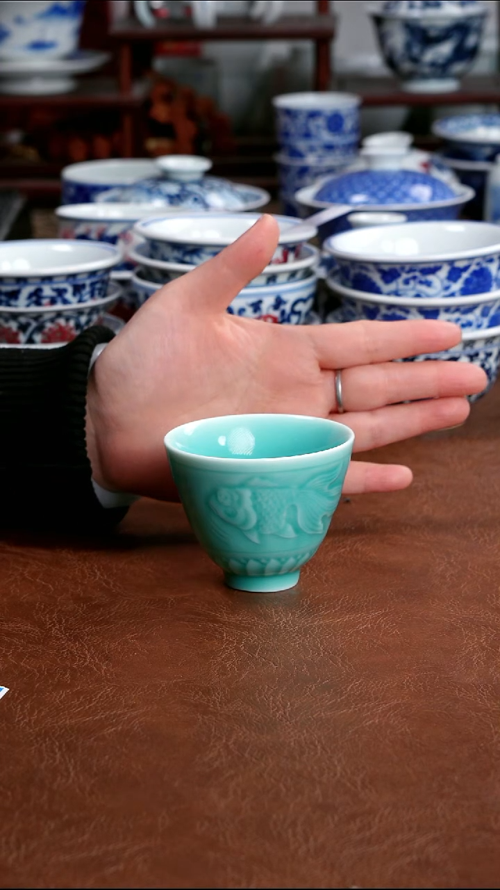 景德镇高端茶器长*墨奈手绘茶器cc左右