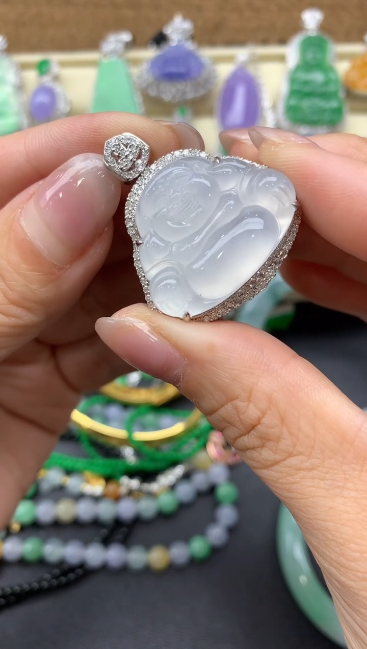 【闪购商品】翡翠颈饰18K金镶嵌534-中国好珍宝