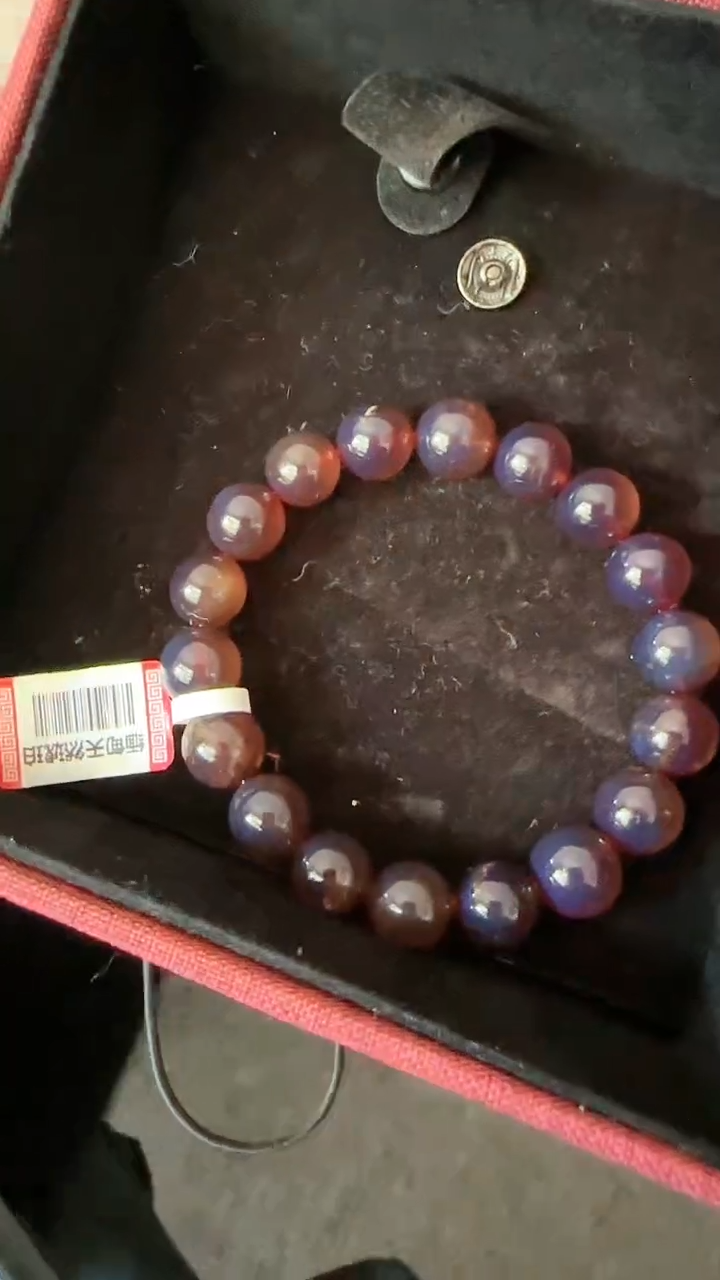 【闪购商品】琥珀手链未镶嵌规格10紫杉醇手串#63