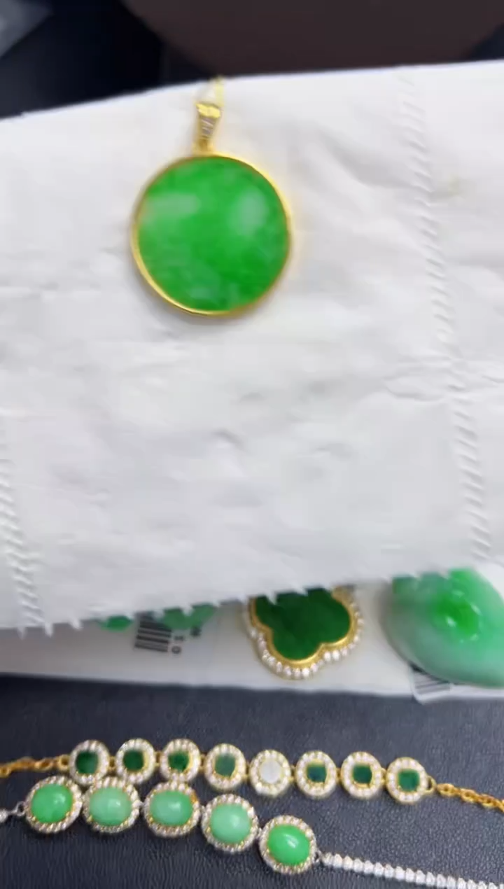 【闪购商品】翡翠颈饰银S925镶嵌Y缅料A货/多样性发货/一件