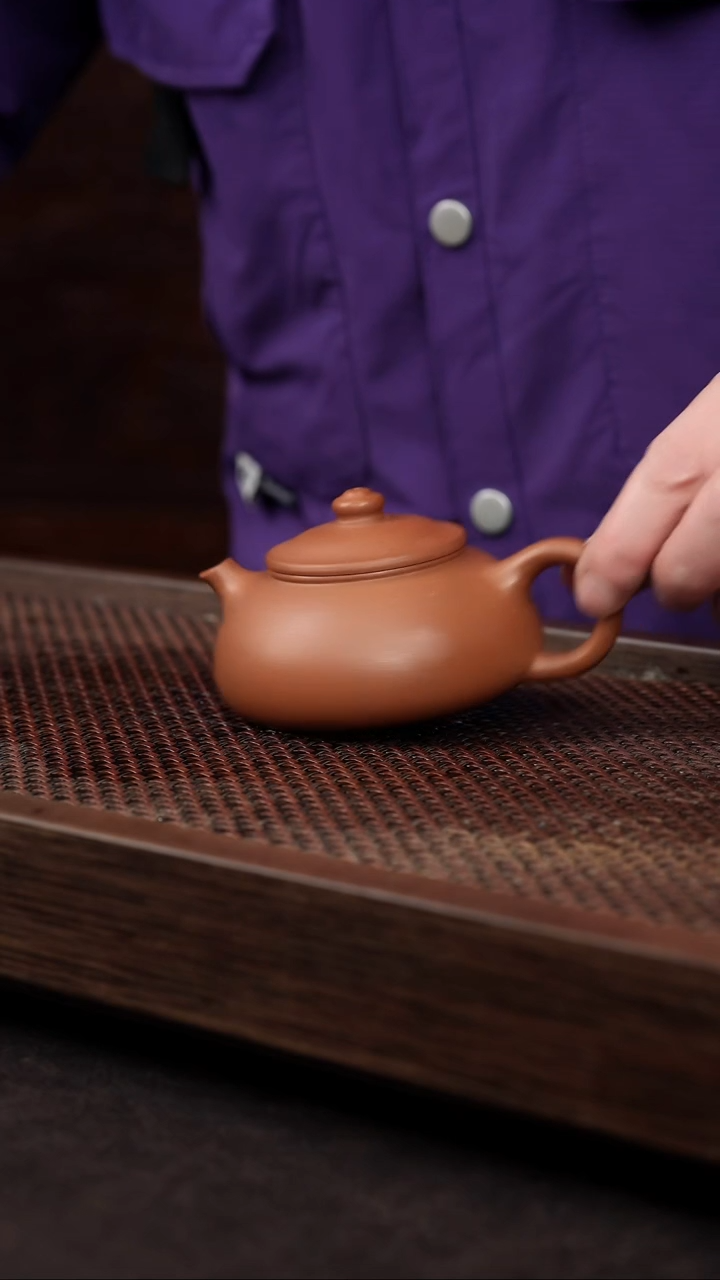 【闪购商品】紫砂茶壶五彩泥寒江