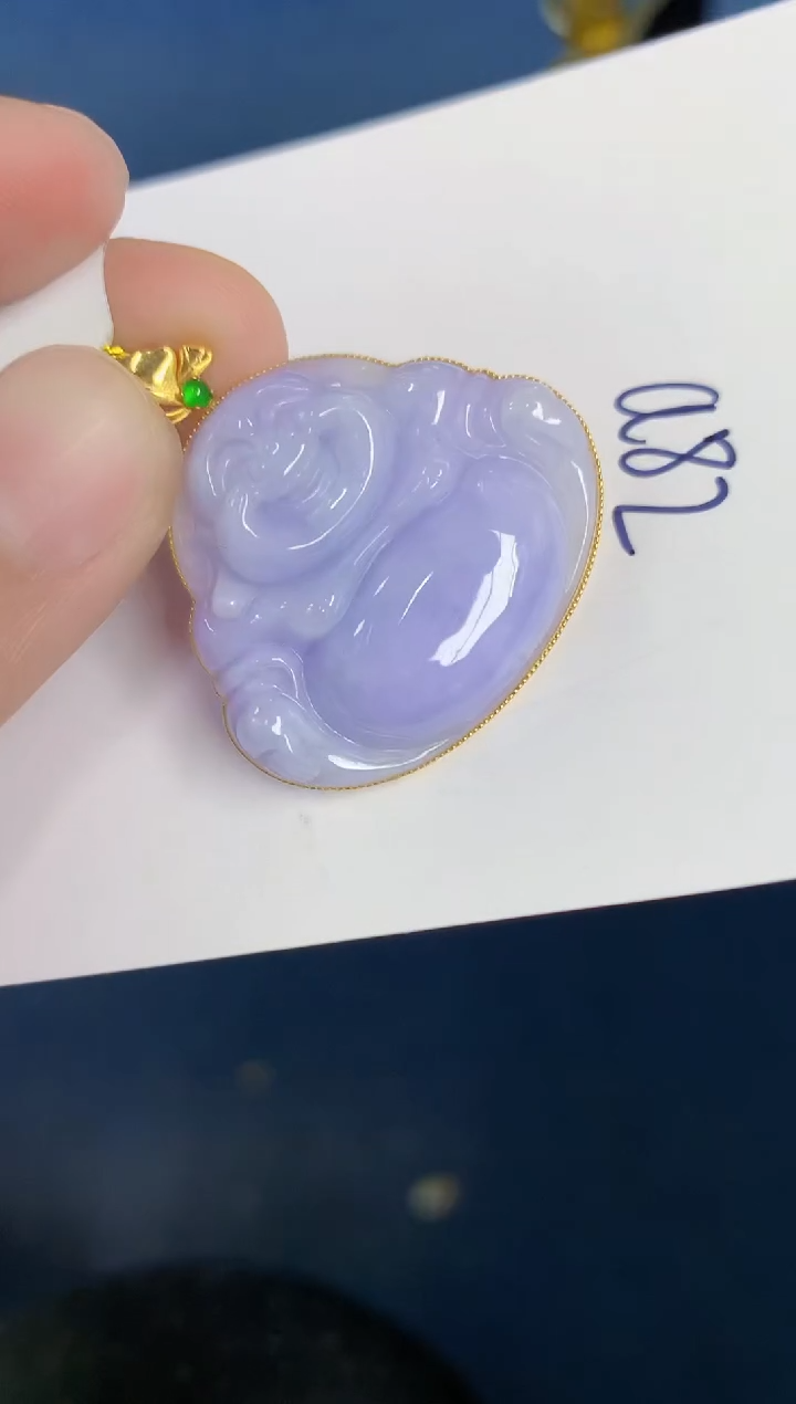 【闪购商品】翡翠颈饰18K金镶嵌000000000