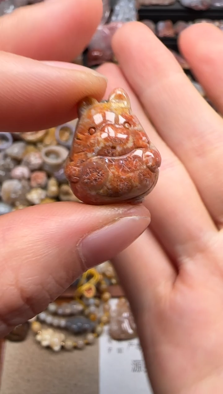 【闪购商品】硅化珊瑚（珊瑚玉）颈饰未镶嵌026