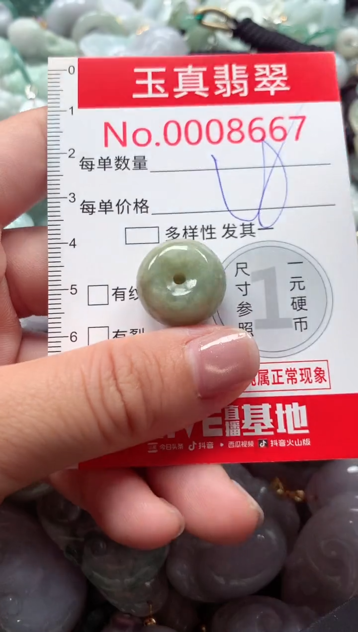 吊坠(不含链)未镶嵌翡翠8667