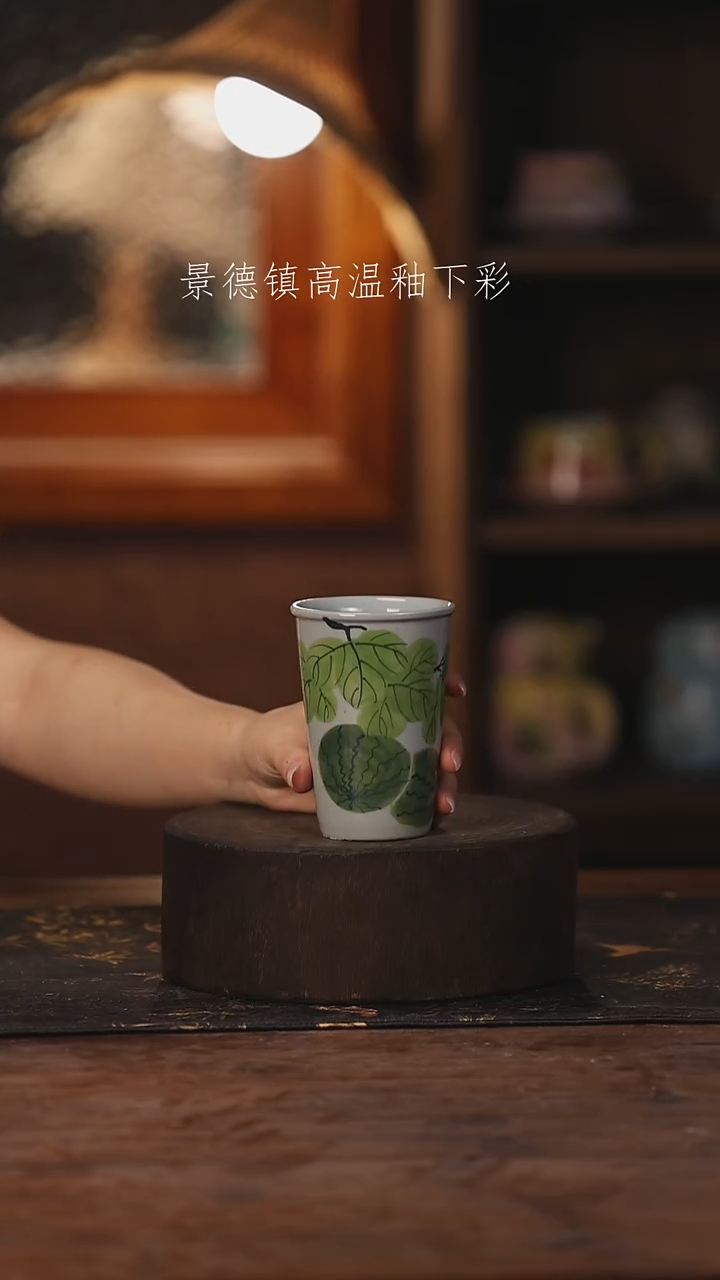 陶瓷景德镇高温釉下手绘陶瓷202