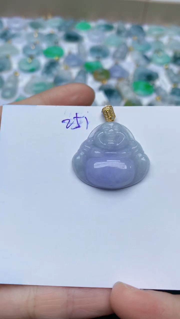 【闪购商品】翡翠颈饰18K金镶嵌天然翡翠A货    251