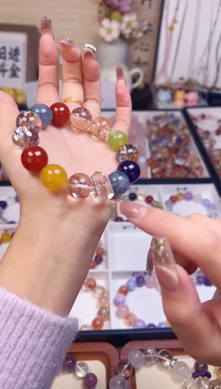 未镶嵌手链水晶青花瓷