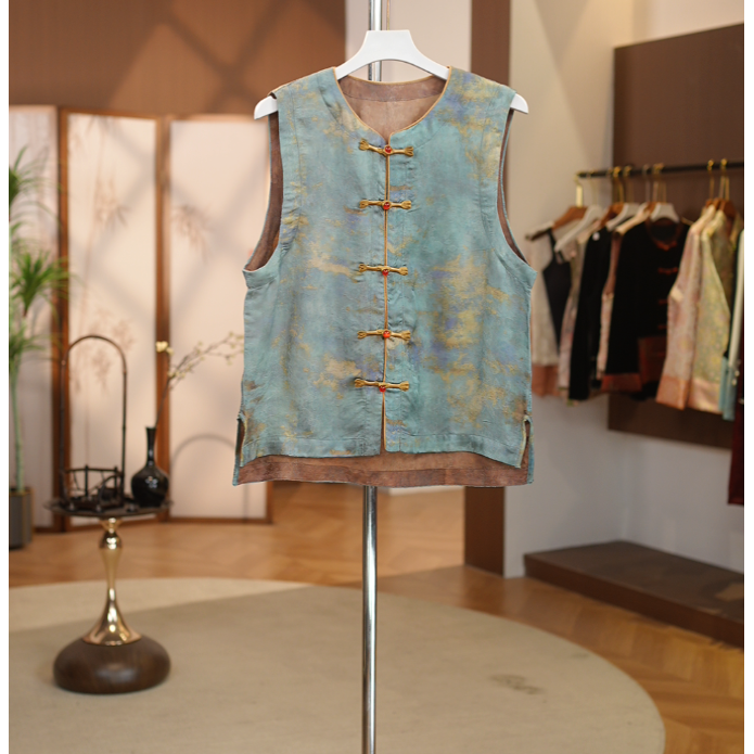 【素烟】新中式气质高端大气百搭素烟马甲