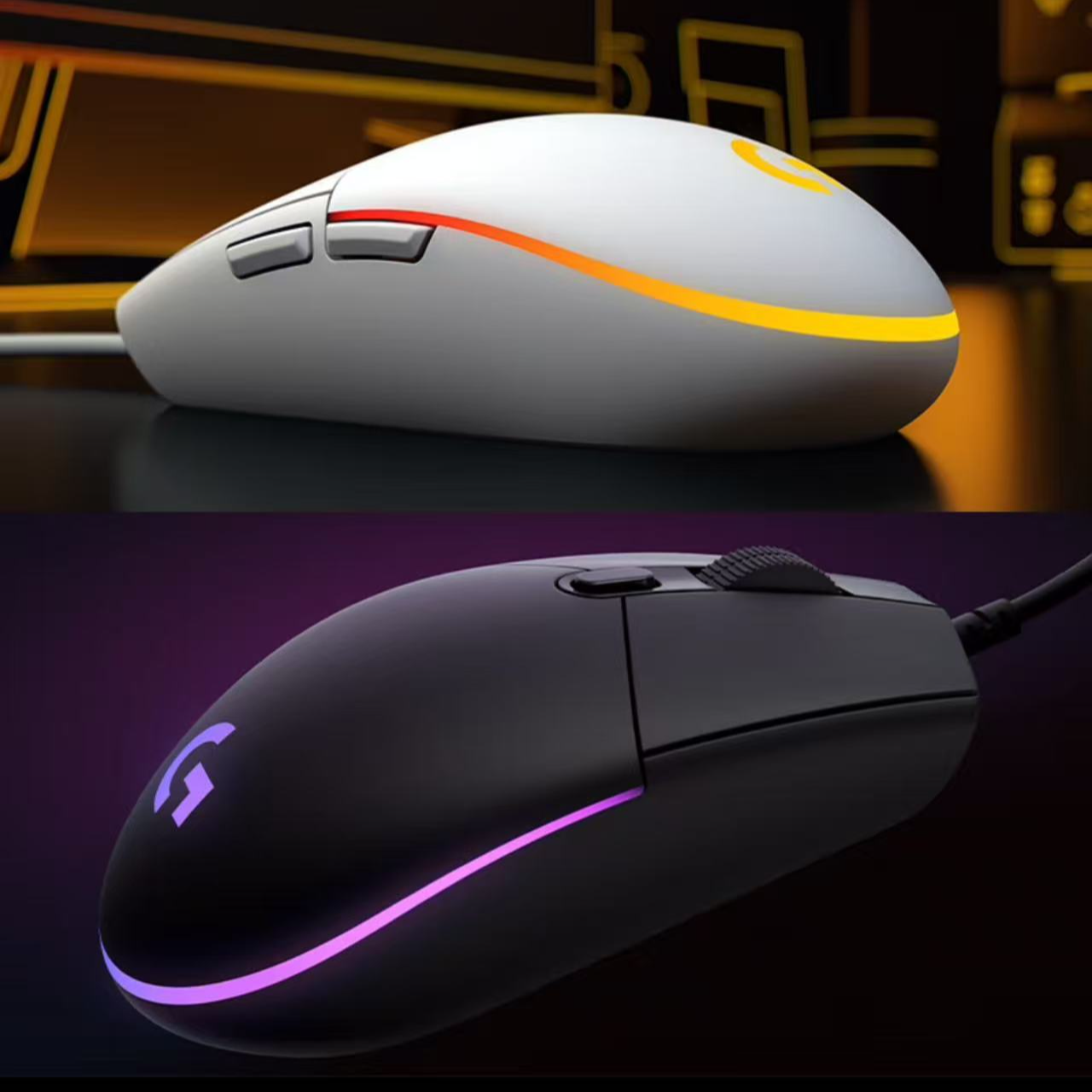 99新 Logitech/罗技 罗技G102二代有线电竞游戏鼠标PQ