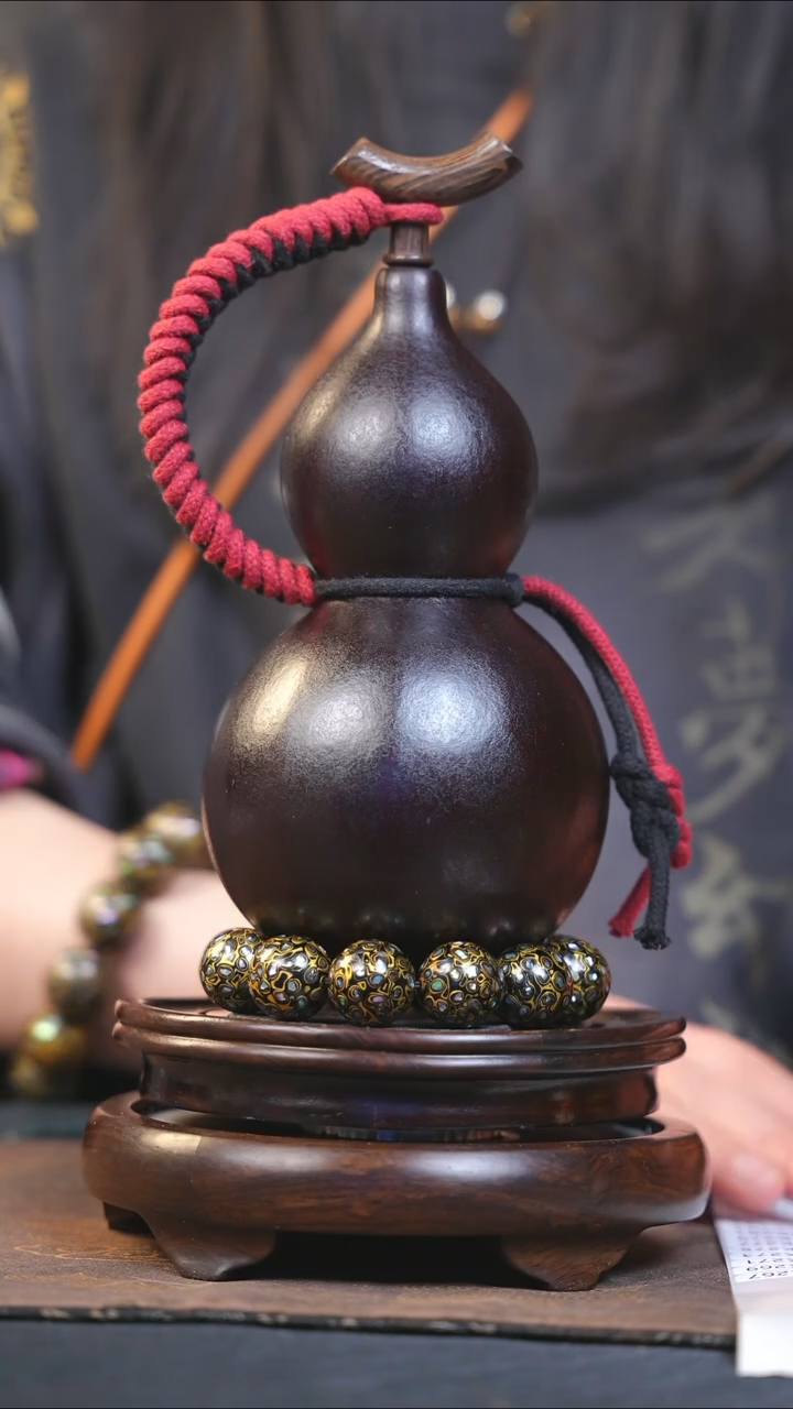 【闪购商品】YK266大漆酒葫芦不包手串及旋转底座