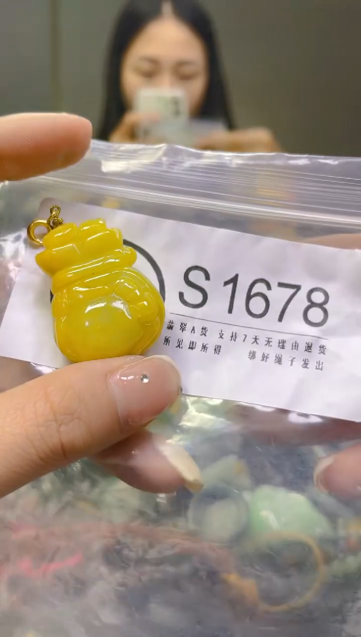 翡翠未镶嵌颈饰/S/翡翠A货一图一物