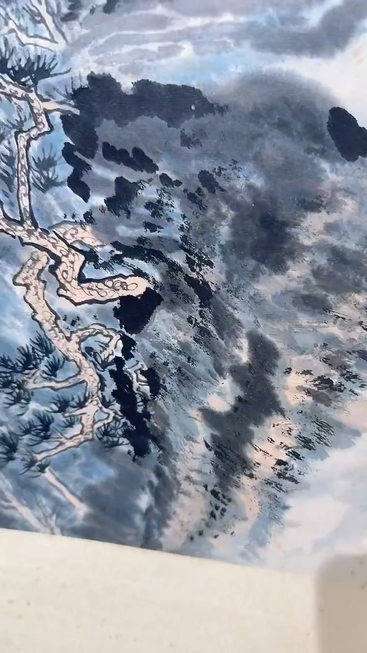 国画12-24-23陆老师国画轴作品xz