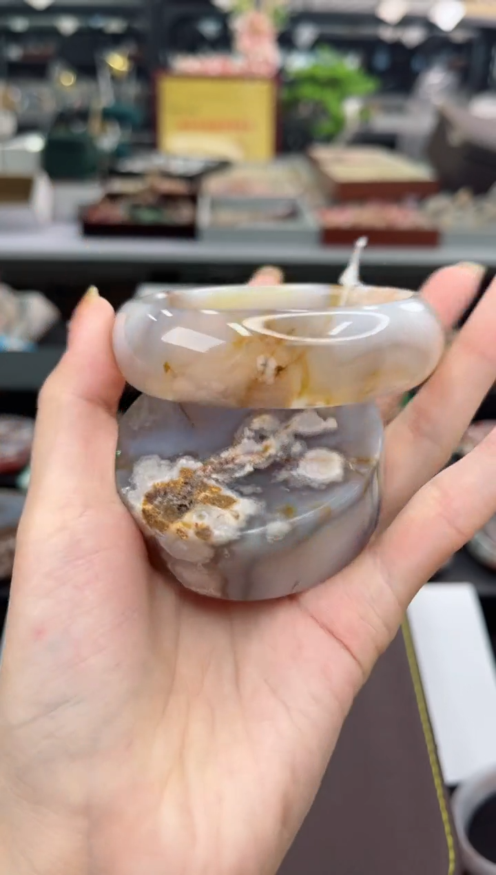 【闪购商品】石英质玉手镯未镶嵌63圈口（赠品镯心）1651565