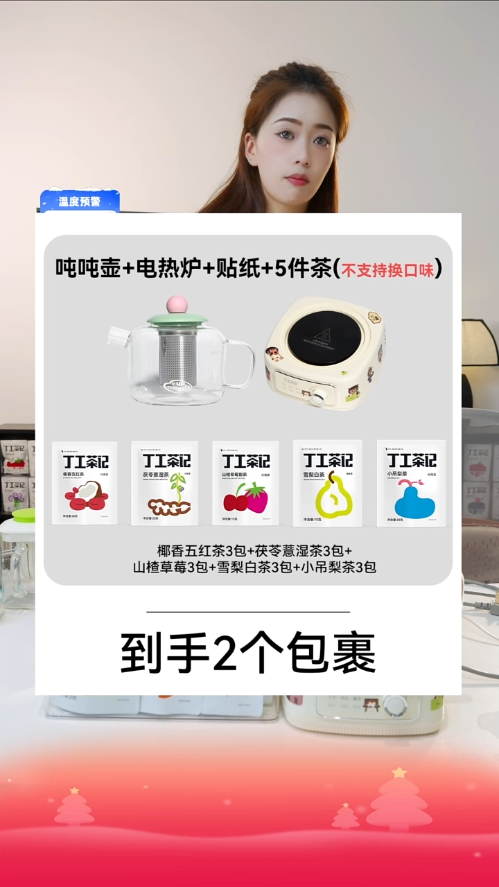 吨吨壶组合电热炉加5件试喝（不支持换口味)