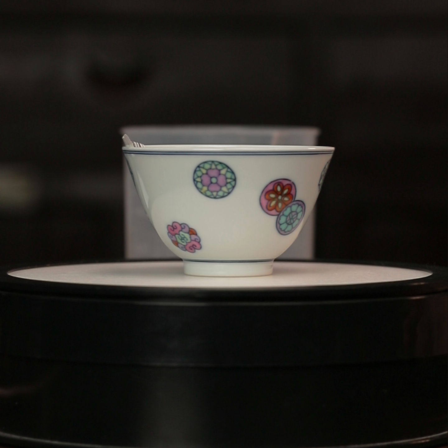 12.7/N00038/熙工坊/斗彩皮球花主人杯