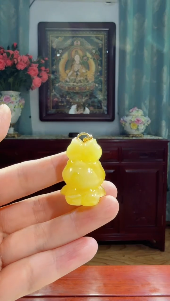 【闪购商品】蜜蜡颈饰18K金镶嵌 蜜蜡 颈饰