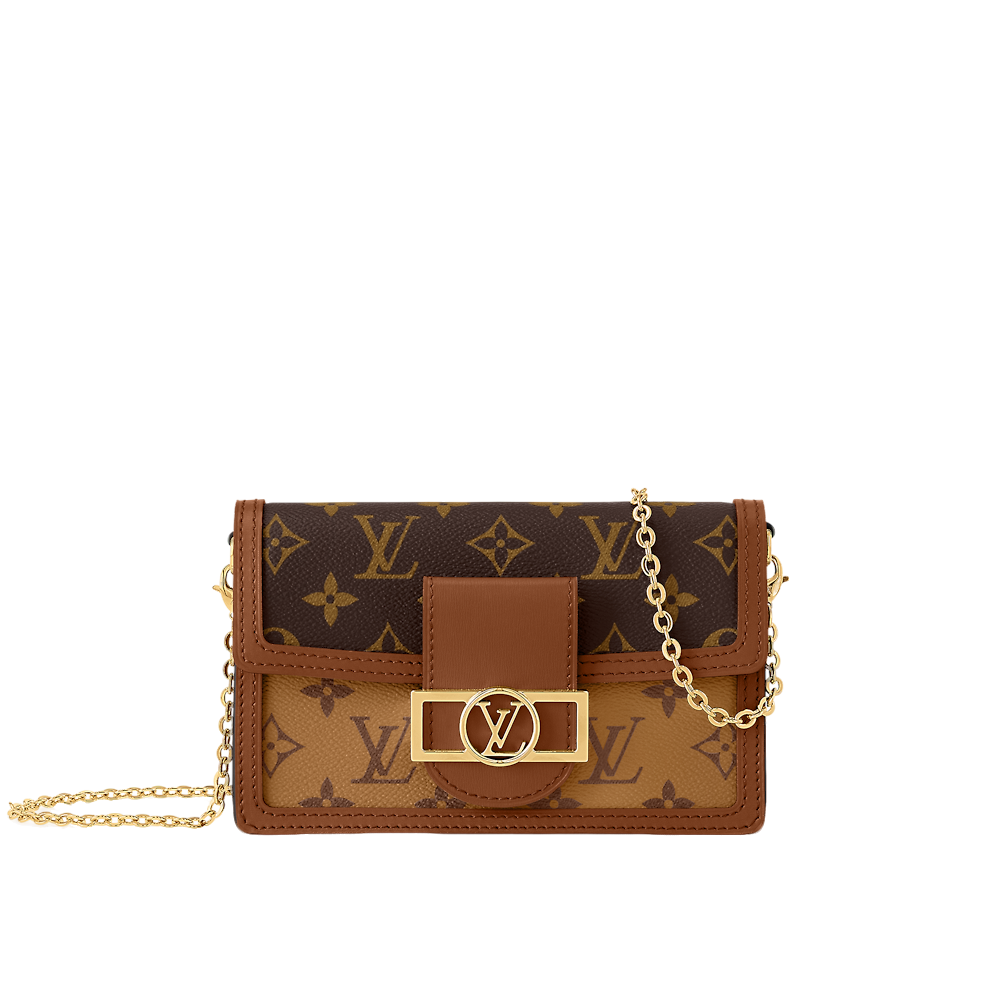 99新 LouisVuitton/路易威登 达芙妮Woc老花链条经典单肩